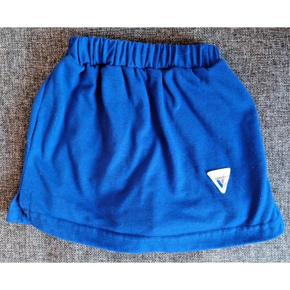 Varsity Skirt Size Small 3t Blue Attached Shorts Elastic Waist
